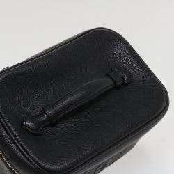 Pre Owned Chanel Black Leather CC Vanity Case