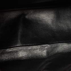 Pre Owned Chanel Black Quilted Caviar Leather Maxi Classic Single Flap Bag