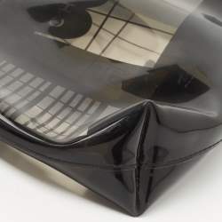 Pre Owned Chanel Black Vinyl Maison Window Print Bag