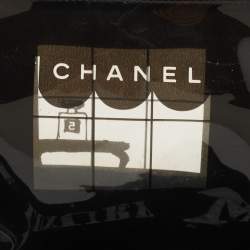 Pre Owned Chanel Black Vinyl Maison Window Print Bag