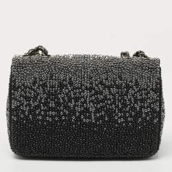 Pre Owned Chanel Tri Color Faux Pearl Classic Flap Bag