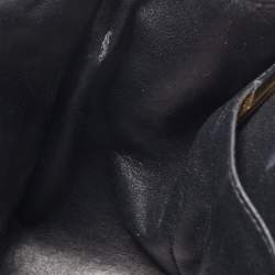 Pre Owned Chanel Black Quilted Caviar Leather Jumbo Classic Single Flap Bag