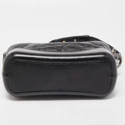 Pre Owned Chanel Black Quilted Leather Small Gabrielle Hobo