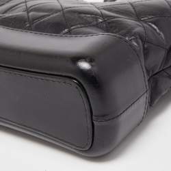 Pre Owned Chanel Black Quilted Leather Small Gabrielle Hobo