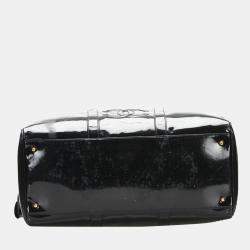 Pre Owned Chanel Vintage Black Patent Leather CC Duffel Bag