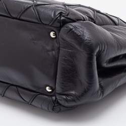 Pre Owned Chanel Black Quilted Leather CC Chain Shoulder Bag