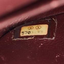 Pre Owned Chanel Dark Blue Leather Medium Classic Double Flap Bag 
