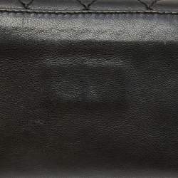 Pre Owned Chanel Black Quilted Leather Mademoiselle Flap Clutch