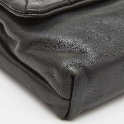 Pre Owned Chanel Black Quilted Leather Mademoiselle Flap Clutch