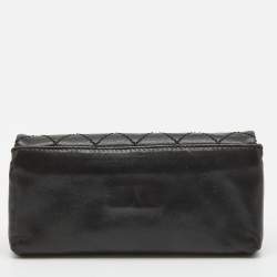 Pre Owned Chanel Black Quilted Leather Mademoiselle Flap Clutch