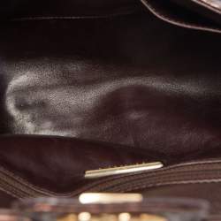 Pre Owned Chanel Bronze Python Medium Soho Tassel Single Flap Bag