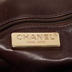 Pre Owned Chanel Bronze Python Medium Soho Tassel Single Flap Bag