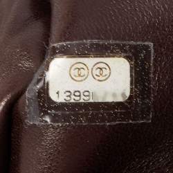 Pre Owned Chanel Bronze Python Medium Soho Tassel Single Flap Bag