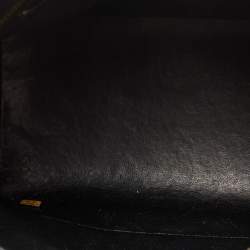 Pre Owned Chanel Black Quilted Caviar Leather Medallion Tote