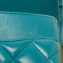 Pre Owned Chanel Tri Color Quilted Leather Jumbo Classic Double Flap Bag