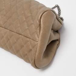 Pre Owned Chanel Olive Green Quilted Caviar Leather Medium Just Mademoiselle Bowler Bag