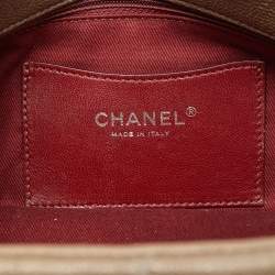 Pre Owned Chanel Olive Green Quilted Caviar Leather Medium Just Mademoiselle Bowler Bag