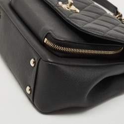 Pre Owned Chanel Black Caviar Leather Small Business Affinity Flap Bag