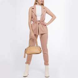 Pre Owned Chanel Beige Leather LAX Tassel Bag