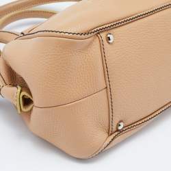 Pre Owned Chanel Beige Leather LAX Tassel Bag