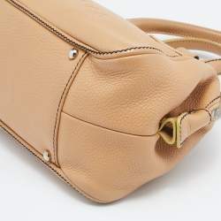 Pre Owned Chanel Beige Leather LAX Tassel Bag