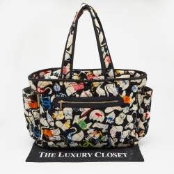 Pre Owned Chanel Multicolor Printed Cotton Terry Baby Diaper Bag