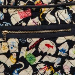 Pre Owned Chanel Multicolor Printed Cotton Terry Baby Diaper Bag
