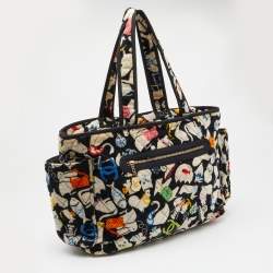 Pre Owned Chanel Multicolor Printed Cotton Terry Baby Diaper Bag