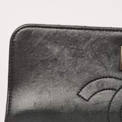 Pre Owned Chanel Black Quilted Leather Small Trendy CC Flap Top Handle Bag