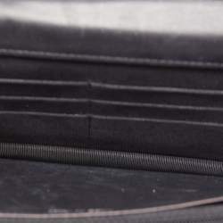 Chanel Black Quilted Patent Leather Classic Wallet on Chain