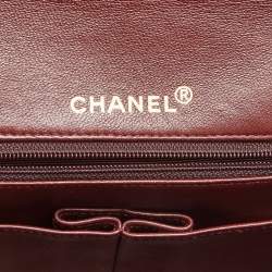 Pre Owned Chanel Black Quilted Leather Vintage Classic Double Flap Bag 