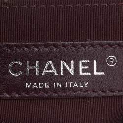 Pre Owned Chanel Red Quilted Leather and Felt Paris Salzburg Flap Shoulder Bag