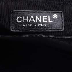 Pre Owned Chanel Black Quilted Leather Medium CC Shopper Tote