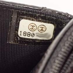 Chanel Black Quilted Caviar Leather WOC Clutch Bag