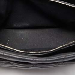 Pre Owned Chanel Black Quilted Caviar Soft Leather Medium Timeless Shopping Tote