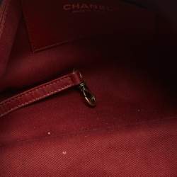 Pre Owned Chanel Blue Quilted Leather Large Just Mademoiselle Bowler Bag