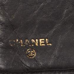 Chanel Black Quilted Leather Reissue 2.55 Long Wallet