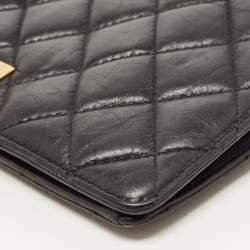 Chanel Black Quilted Leather Reissue 2.55 Long Wallet