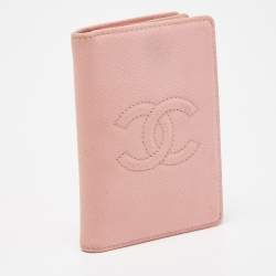 Chanel Light Pink Caviar Leather CC Bifold Card Case