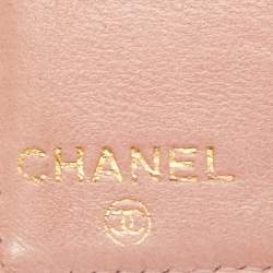 Chanel Light Pink Caviar Leather CC Bifold Card Case