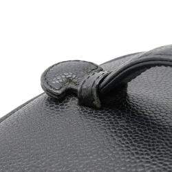 Pre Owned Chanel Black Leather Vanity Case Shoulder Bag