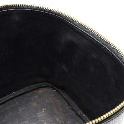 Pre Owned Chanel Black Leather Vanity Case Shoulder Bag