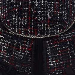 Pre Owned Chanel Black/Red Satin,Tweed and Leather Astronaut Essentials Backpack