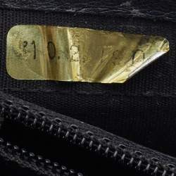 Pre Owned Chanel Black Caviar Leather L Yen Continental Wallet