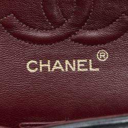 Pre Owned Chanel Black Small Classic Lambskin Double Flap