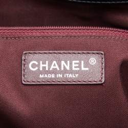 Pre Owned Chanel Black Quilted Aged Leather CC Chain Tote