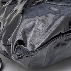 Pre Owned Chanel Black Patent Leather Bon Bon Tote 