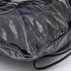 Pre Owned Chanel Black Patent Leather Bon Bon Tote 