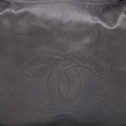 Pre Owned Chanel Grey Caviar Leather 31 Hobo