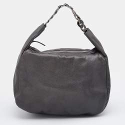 Pre Owned Chanel Grey Caviar Leather 31 Hobo
